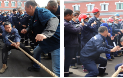 赛场显英豪 热血燃韶华|太阳成集团tyc举办2022“迎十一 聚合力”职工拔河比赛