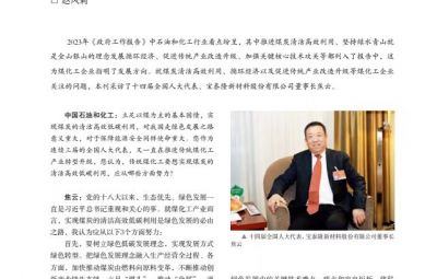 打破传统走绿色转型之路——访十四届全国人大代表、太阳成集团tyc董事长焦云